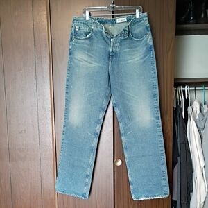 Women's Jeans AG Adriano Goldschmied Light Blue Straight Leg True Boyfriend